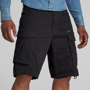 G-Star Men's Black Cargo Shorts Sz 34 Never Worn
